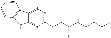 Acetamide, N-(3-methylbutyl)-2-(2H-1,2,4-triazino[5,6-b]indol-3-ylthio)- (9CI)|
