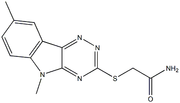 Acetamide, 2-[(5,8-dimethyl-5H-1,2,4-triazino[5,6-b]indol-3-yl)thio]- (9CI) Structure