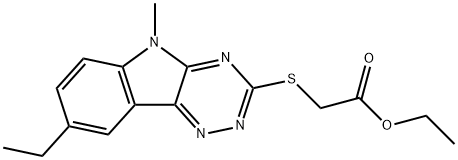 603946-62-9 Acetic acid, [(8-ethyl-5-methyl-5H-1,2,4-triazino[5,6-b]indol-3-yl)thio]-, ethyl ester (9CI)