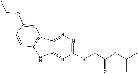 603947-71-3 Acetamide, 2-[(8-ethoxy-2H-1,2,4-triazino[5,6-b]indol-3-yl)thio]-N-(1-methylethyl)- (9CI)