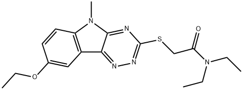Acetamide, 2-[(8-ethoxy-5-methyl-5H-1,2,4-triazino[5,6-b]indol-3-yl)thio]-N,N-diethyl- (9CI)|
