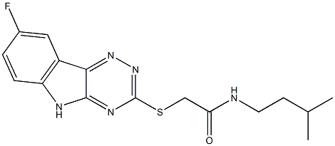 603948-07-8 Acetamide, 2-[(8-fluoro-2H-1,2,4-triazino[5,6-b]indol-3-yl)thio]-N-(3-methylbutyl)- (9CI)