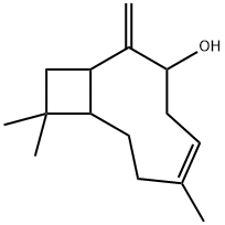 6,10,10-trimethyl-2-methylenebicyclo[7.2.0]undec-5-en-3-ol  Structure