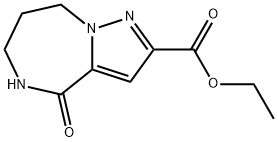 4-氧代-5,6,7,8-四氢-4H-1,5,8A-三唑甘菊环-2-羧酸乙酯, 604003-26-1, 结构式