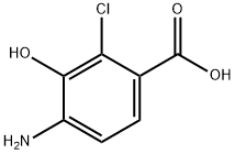 4-Amino-2-chloro-3-hydroxybenzoic acid,60405-54-1,结构式