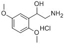 2-氨基-1-(2,5-二甲氧基苯基)乙醇盐酸盐, 60407-53-6, 结构式