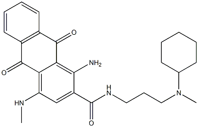 6041-29-8 1-氨基-N-[3-(环己基甲基氨基)丙基]-9,10-二氢-4-(甲基氨基)-9,10-二氧代蒽-2-甲酰胺