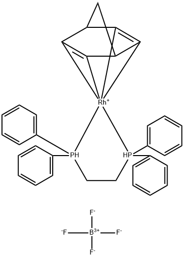 1,2-BIS(DIPHENYLPHOSPHINO)ETHANE NORBORNADIENE RHODIUM TETRAFLUOROBORATE,60430-43-5,结构式