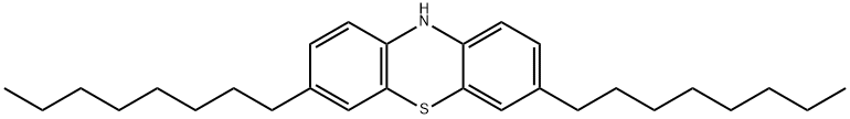 3,7-ジオクチル-10H-フェノチアジン 化学構造式