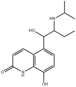 8-hydroxy-5-[1-hydroxy-2-(propan-2-ylamino)butyl]-1H-quinolin-2-one,60443-17-6,结构式