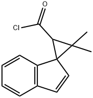 3,3-dimethylspiro[cyclopropane-1,1'-[1H]indene]-2-carbonyl chloride 结构式