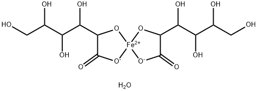 葡萄糖酸亚铁,6047-12-7,结构式