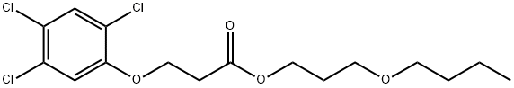 3-(2,4,5-トリクロロフェノキシ)プロピオン酸3-ブトキシプロピル 化学構造式