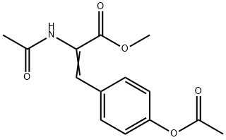 Methyl-3-[4-(acetyloxy)phenyl]-2-acetamidoprop-2-enoate 结构式