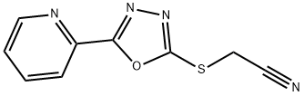Acetonitrile, [[5-(2-pyridinyl)-1,3,4-oxadiazol-2-yl]thio]- (9CI) Structure