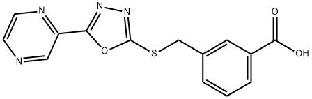 벤조산,3-[[(5-피라지닐-1,3,4-옥사디아졸-2-일)티오]메틸]-(9CI)