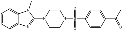 604741-62-0 Piperazine, 1-[(4-acetylphenyl)sulfonyl]-4-(1-methyl-1H-benzimidazol-2-yl)- (9CI)
