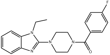 604741-81-3 Piperazine, 1-(1-ethyl-1H-benzimidazol-2-yl)-4-(4-fluorobenzoyl)- (9CI)