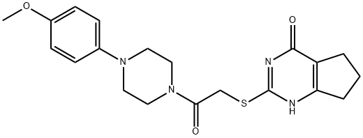 Piperazine, 1-(4-methoxyphenyl)-4-[[(4,5,6,7-tetrahydro-4-oxo-1H-cyclopentapyrimidin-2-yl)thio]acetyl]- (9CI)|