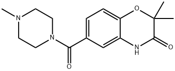 Piperazine, 1-[(3,4-dihydro-2,2-dimethyl-3-oxo-2H-1,4-benzoxazin-6-yl)carbonyl]-4-methyl- (9CI)|