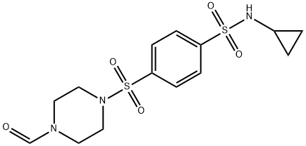 Benzenesulfonamide, N-cyclopropyl-4-[(4-formyl-1-piperazinyl)sulfonyl]- (9CI)|