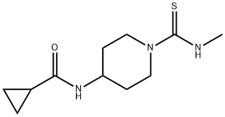 Cyclopropanecarboxamide, N-[1-[(methylamino)thioxomethyl]-4-piperidinyl]- (9CI) Structure