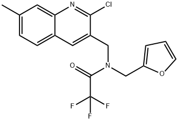 604780-61-2 Acetamide, N-[(2-chloro-7-methyl-3-quinolinyl)methyl]-2,2,2-trifluoro-N-(2-furanylmethyl)- (9CI)