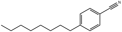 4-オクチルベンゾニトリル 化学構造式