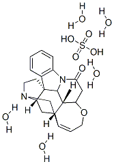 ストリキニーネ硫酸塩五水和物 化学構造式