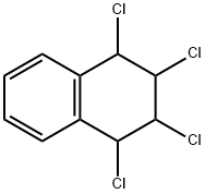 1,2,3,4-Tetrachloro-1,2,3,4-tetrahydronaphthalene, 605-36-7, 结构式