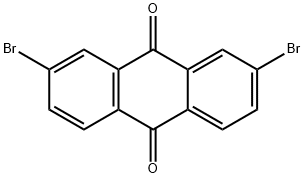 2,7-ジブロモ-9,10-アントラキノン 化学構造式