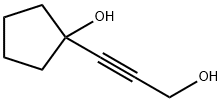 1-(3-羟基丙-1-炔-1-基)环戊烷-1-醇,6050-33-5,结构式