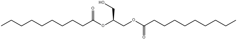 1,2-DIDECANOYL-SN-GLYCEROL, 60514-49-0, 结构式