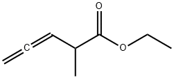 2-メチル-3,4-ペンタジエン酸エチル 化学構造式