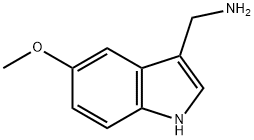 5-メトキシ-1H-インドール-3-メチルアミン 化学構造式