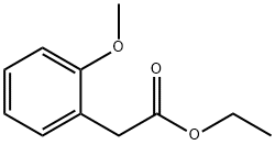 2-メトキシフェニル酢酸エチル 化学構造式