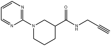 3-Piperidinecarboxamide,N-2-propynyl-1-(2-pyrimidinyl)-(9CI) Struktur