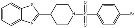 Piperidine, 4-(2-benzothiazolyl)-1-[(4-bromophenyl)sulfonyl]- (9CI),605628-20-4,结构式