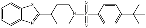 Piperidine, 4-(2-benzothiazolyl)-1-[[4-(1,1-dimethylethyl)phenyl]sulfonyl]- (9CI),605628-92-0,结构式