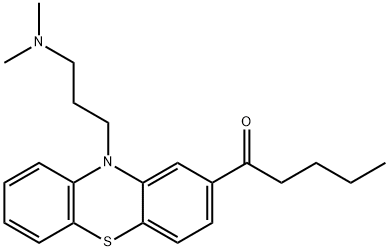 1-[10-[3-(Dimethylamino)propyl]-10H-phenothiazin-2-yl]-1-pentanone,60563-11-3,结构式