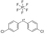 Bis(4-chlorophenyl)iodonium hexafluorophosphate 化学構造式