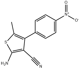 2-AMINO-5-METHYL-4-(4-NITROPHENYL)THIOPHENE-3-CARBONITRILE,605661-11-8,结构式