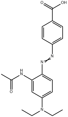4-[[2-acetamido-4-(diethylamino)phenyl]azo]benzoic acid Structure