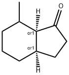 1-Indanone,hexahydro-7-methyl-,cis-(7CI) 化学構造式