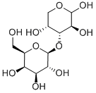 3-O-BETA-D-GALACTO-PYRANOSYL-D-ARABINOSE Structure