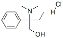 beta-(dimethylamino)-beta-ethylphenethyl alcohol hydrochloride Struktur