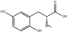 (R)-2-氨基-3-(2,5-二羟基苯基)丙酸 结构式