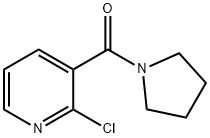 2-chloro-3-(pyrrolidin-1-ylcarbonyl)pyridine Structure