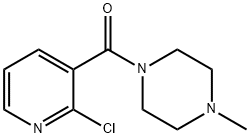1-[(2-CHLORO-3-PYRIDINYL)CARBONYL]-4-METHYLPIPERAZINE 化学構造式