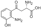 (S)-α,2-ジアミノ-3-ヒドロキシ-γ-オキソベンゼンブタン酸 化学構造式